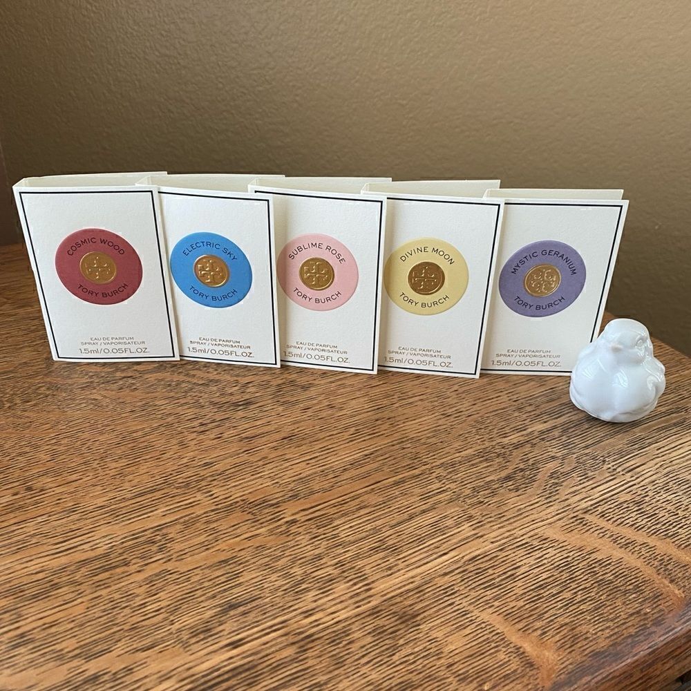 Tory Burch Essence of Dreams Collection Parfum Samples. Set of 5. New!